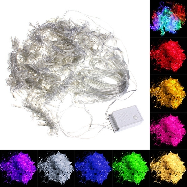 6x3m Outdoor String Fairy Curtain Light Party Lamp 220v