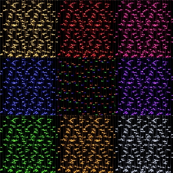 6x3m Outdoor String Fairy Curtain Light Party Lamp 220v