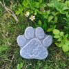 Outdoor Resin Pawprint Remembrance Tombstone With 4x3 Inch Personalized Picture Frame Pet Memorial Gifts For Lawn Backyard Courtyard green product without words