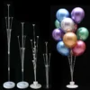Color: Clear - 7Tubes Balloons Stand Balloon Holder Column Confetti Balloon Baby Shower Kids Birthday Party Wedding Decoration Supplies