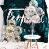 Color: Clear - 7Tubes Balloons Stand Balloon Holder Column Confetti Balloon Baby Shower Kids Birthday Party Wedding Decoration Supplies
