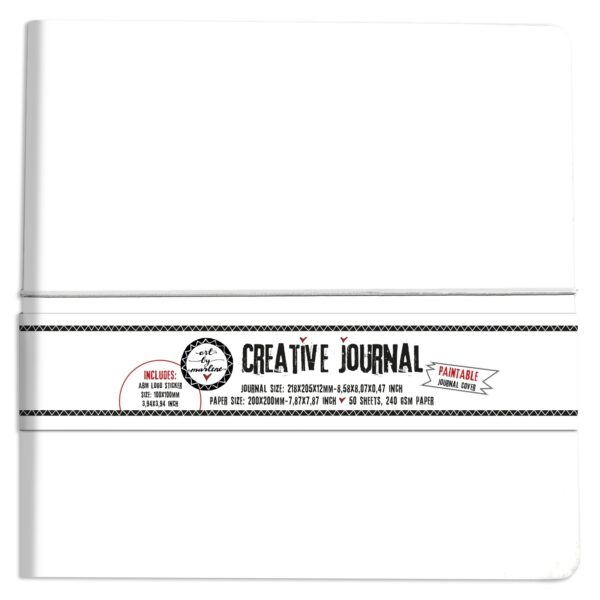 Art By Marlene Creative Journal 8.5"x8"-Nr. 13, Paintable Journal Cover (Pack of 1)