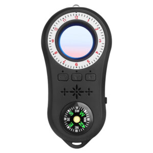 Portable Anti Spy Camera Detector Anti-theft Alarm Surveillance Anti-candid Infrared Scanner Detector S100 Black