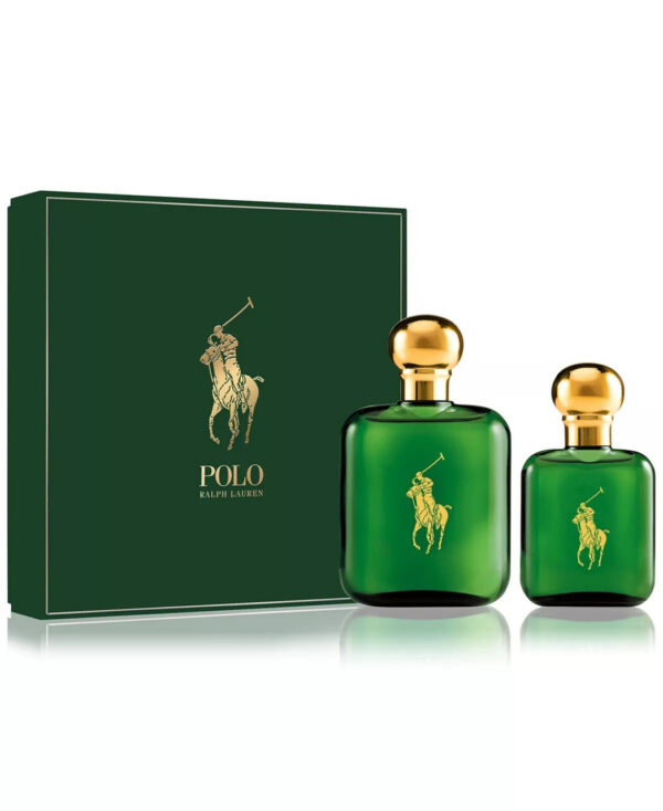 POLO GREEN 2 PCS SET FOR MEN: 4 OZ EAU DE TOILETTE SPRAY + 2 OZ EAU DE TOILETTE SPRAY