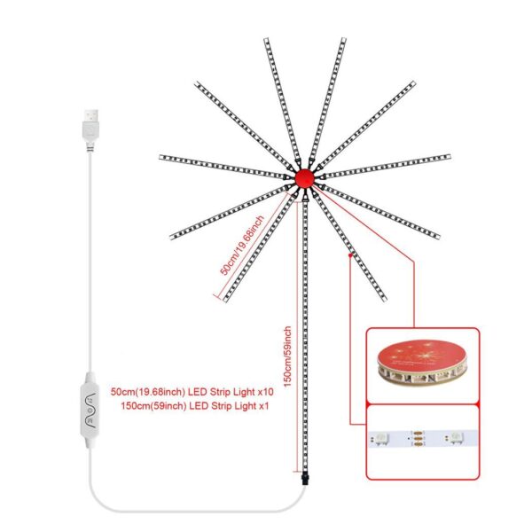 Divorce Party Glow Up with LED Firework Strip Lights - Music Sync App and Remote