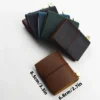 Color: green - 1pc Leather Pocket Notebook 60 Blank Inner Pages Note Book for Sketching, Quoting, Notes & Journals