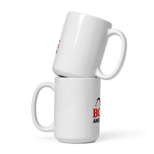 White glossy mug