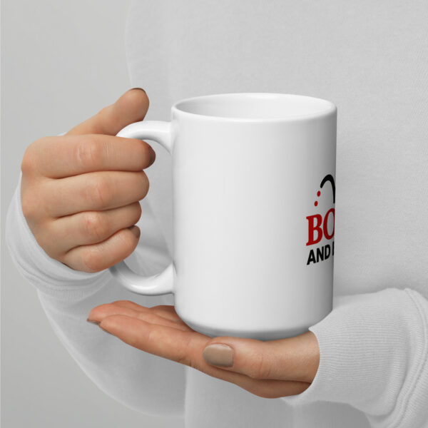 White glossy mug