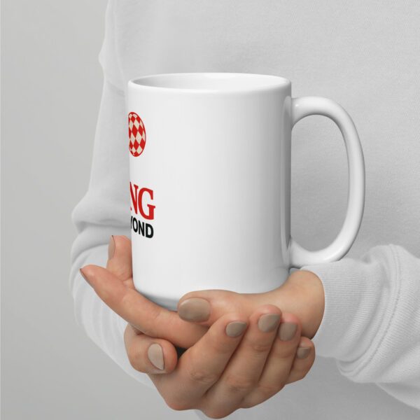 White glossy mug
