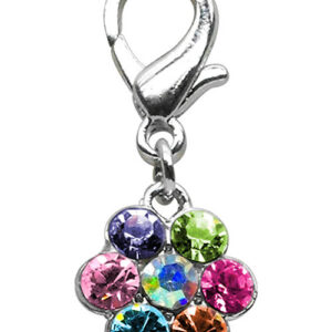 Lobster Claw Flower Charm Multi Color