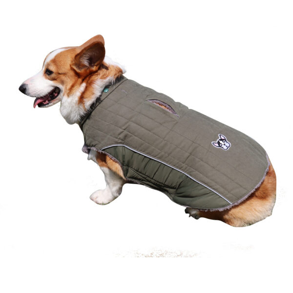 Color: Green, Size: L - Removable Ca P To Thicken Pet Clothes