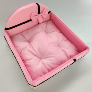 Color: Pink, Size: M - Winter plush pet mat