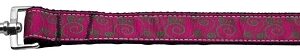 Pink and Lime Swirly Nylon Dog Leash 3/8 inch wide 6ft Long