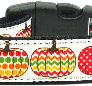 Pretty Pumpkins Nylon Dog Collar XS