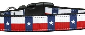 Texas Flag Nylon Dog Collar Medium