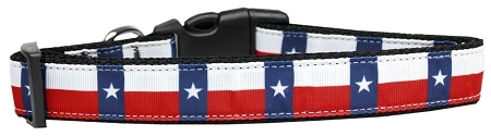 125-183-MD.jpg Texas Flag Nylon Dog Collar Medium