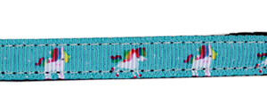 Blue Unicorn Nylon Pet Leash 3/8in by 6ft