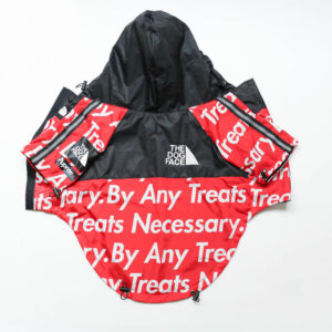 Color: Red, Size: 5XL - Pet windproof and waterproof jacket