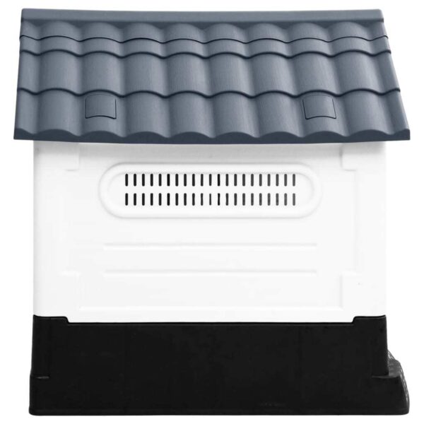 Dog House Grey, White, Black Polypropylene Small Durable