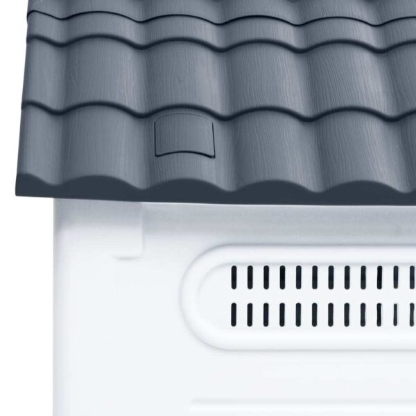 Dog House Grey, White, Black Polypropylene Small Durable