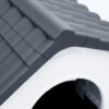 Dog House Grey, White, Black Polypropylene Small Durable