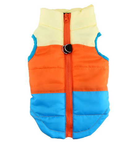 1533114763201-20180801171044.png Size: M, style: 6 - Pet clothing dog clothes autumn and winter pet Teddy puppy cotton jacket vest with traction buckle