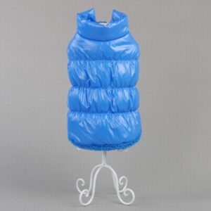 Color: Blue, Size: M - Warm Winter Puppy Teddy Clothes Pet Waistcoat And Cat Clothes