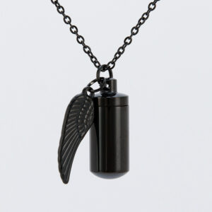 Color: Black - Sweet Korean Version Openable Pet Urn Pendant