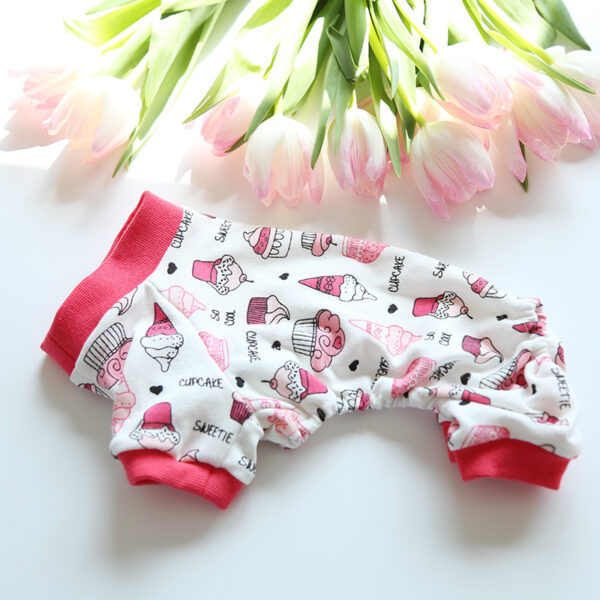 Cartoon Cotton Four-legged Pajamas Multicolor Dog Pet Clothes Cat Four-legged Pants