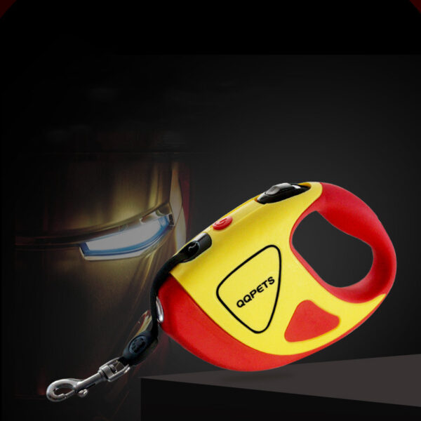 Color: Yellow red, Size: S - Retractable Pet Retractable Large Dog Automatic Dog Rope