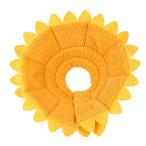 Size: M, Color: Yellow - Sunflower Collar Postoperative Protection Ring