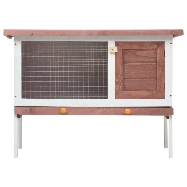 Rabbit Hutch Brown Solid pine wood One size Rabbit Hutch
