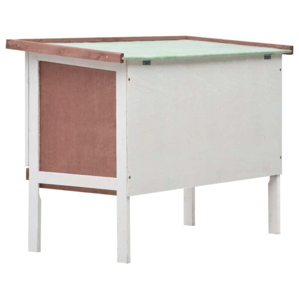 Rabbit Hutch Brown Solid pine wood One size Rabbit Hutch