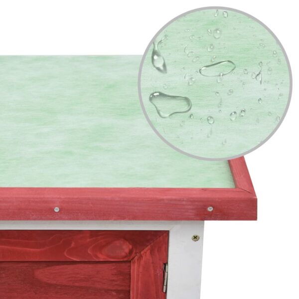 170830_64042314.jpg Rabbit Hutch Red Solid Pine Wood One Size Adjustable Armrests