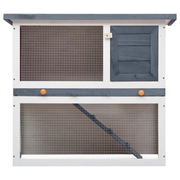 Rabbit Hutch Grey and White
