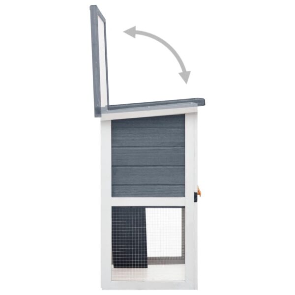 Rabbit Hutch Grey and White