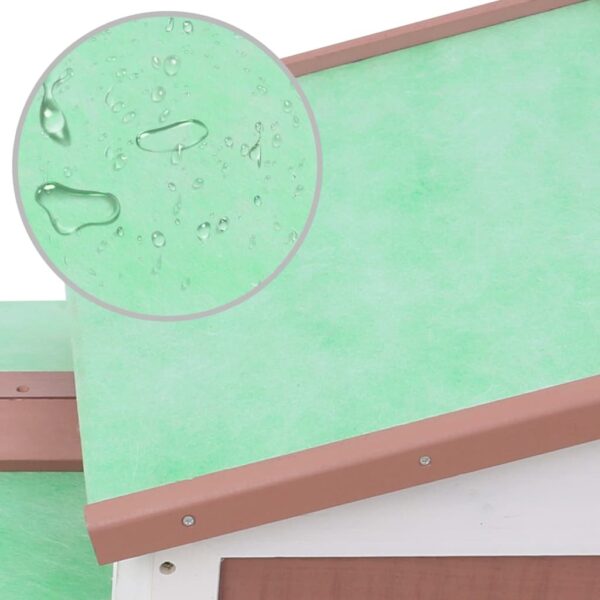 170841_64044073.jpg Rabbit Hutch Brown and White Solid Fir Wood, Plywood Large