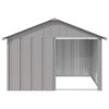 Dog House Grey Galvanized steel 45.9 x 40.6 x 32.1 in Durable