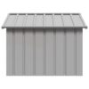Dog House Grey Galvanized steel 45.9 x 40.6 x 32.1 in Durable