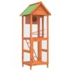 Bird House Brown, Green Solid pine wood, plywood, wire mesh Large