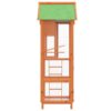 Bird House Brown, Green Solid pine wood, plywood, wire mesh Large