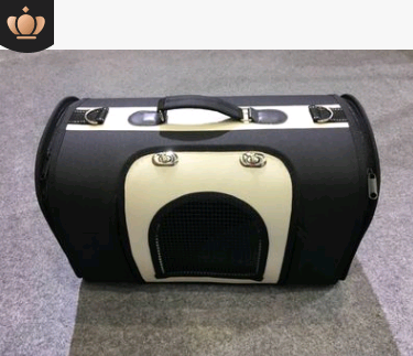 1923483925296.png Color: Black beige, Size: M - Pet dog backpack dog out portable folding bag breathable gas travel bag cat bag dog supplies