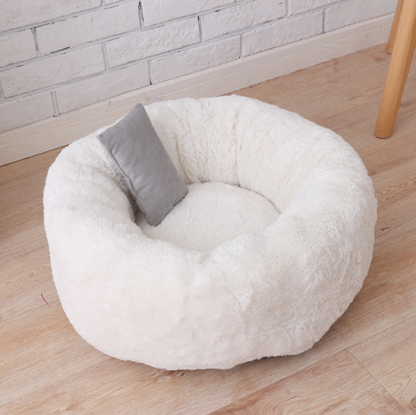 Color: Beige Plush, format: M - Pet Bed & Blanket