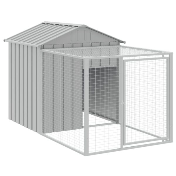 Chicken Cage Light Grey Galvanized Steel Large Durable