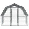 Dog Cage Silver Galvanized Steel Large Sturdy Dog Cage
