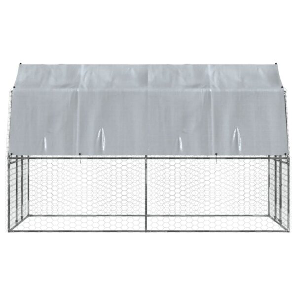 Dog Cage Silver Galvanized Steel Large Sturdy Dog Cage