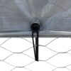 Dog Cage Silver Galvanized Steel Large Sturdy Dog Cage