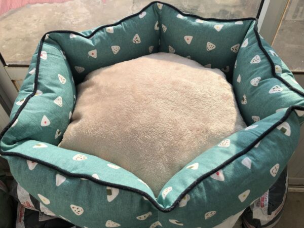 Color: Green, Size: M - Detachable and washable pet nest