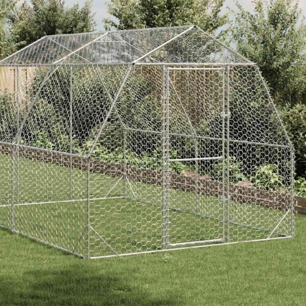 Chicken Run Galvanized Galvanized Steel Large Durable