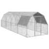 Chicken Run Galvanized Steel Large Durable Walk-in Chicken Run